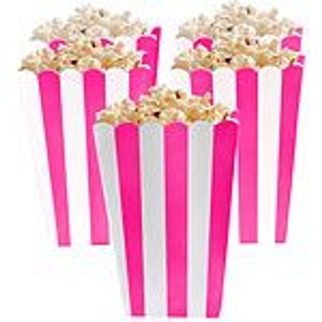 Hovedbilde Popcornbeger Pink 5-pk