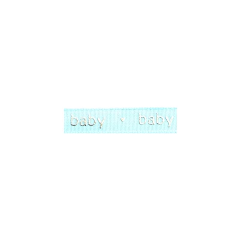 Bånd m/baby lyseblått 20m