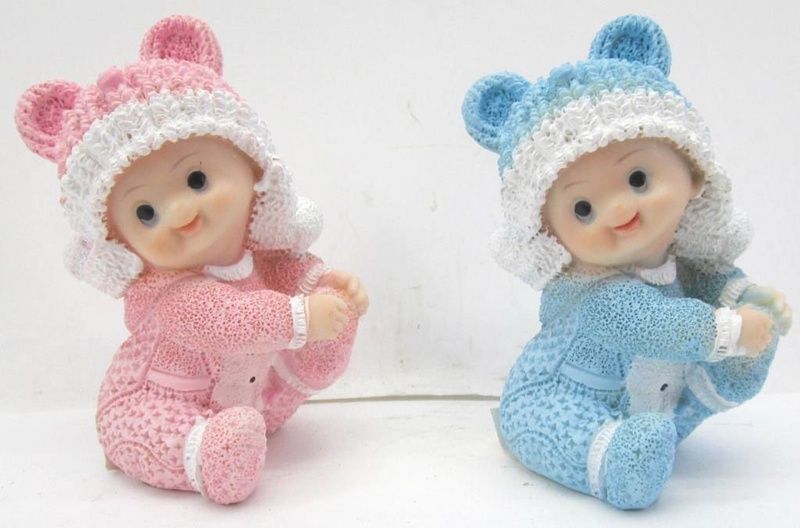 Babyfigur Sittende 7,8cm