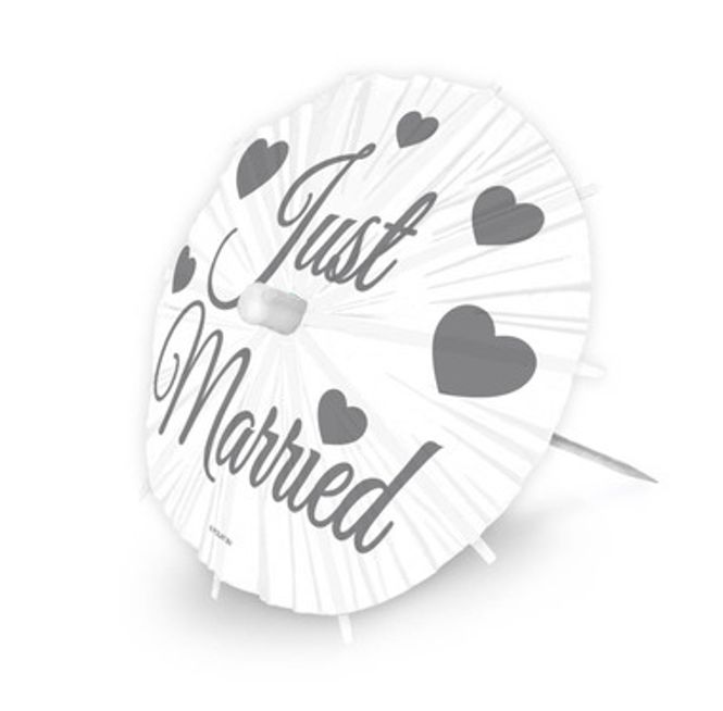 Hovedbilde XL Parasol Picks Just Married 8-pk