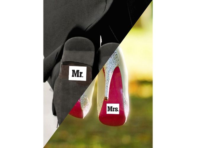 Hovedbilde Sko Stickers Mr/Mrs