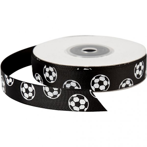 Hovedbilde Bånd Fotball Sort 15 mm 1m