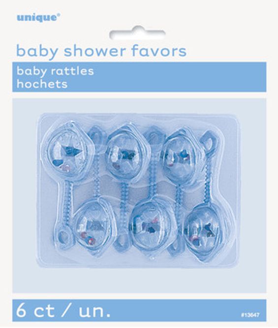 Hovedbilde Babyrangle Lys Blå 6-pk