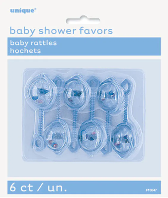 Hovedbilde Babyrangle Lys Blå 6-pk