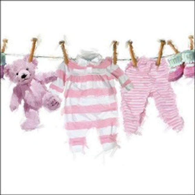 Hovedbilde Servietter Baby Girl Clothes 20-pk