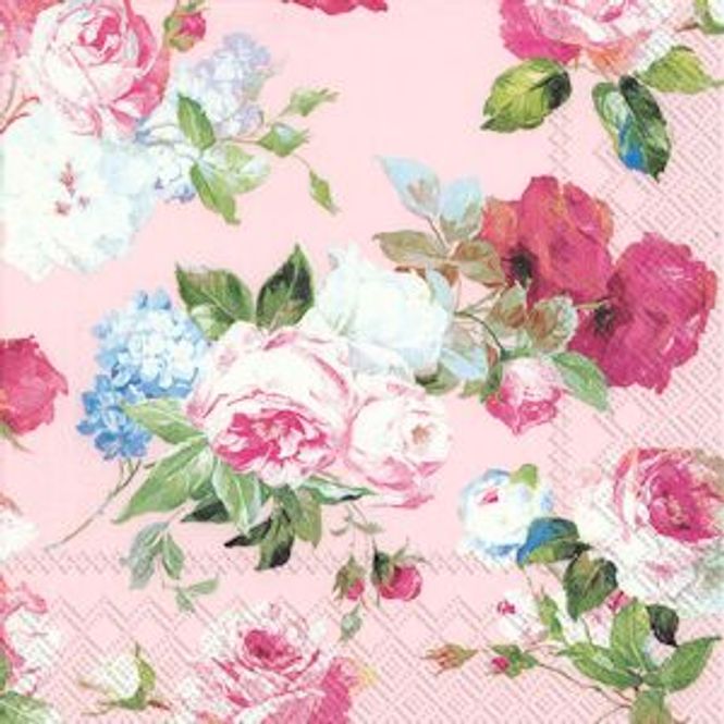 Hovedbilde Servietter Ihr Scarlett Light Rose Lunch 20pk