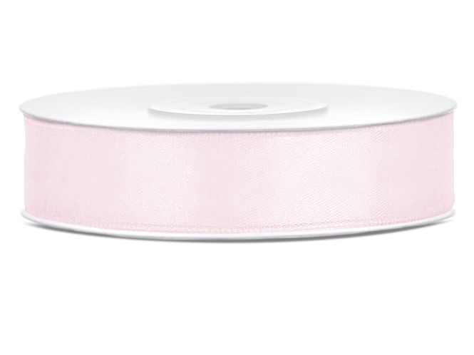 Hovedbilde Satengbånd Lys Babyrosa 1,2cm 25m
