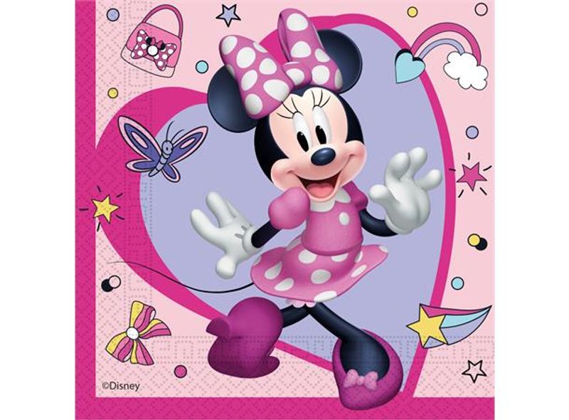 Minni Mus 20 Tolags papirservietter - 33x33cm