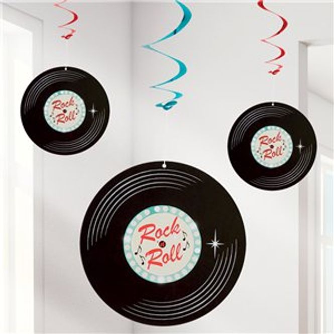 Hovedbilde Hengende Swirls 50s Rock`n Roll 2pk