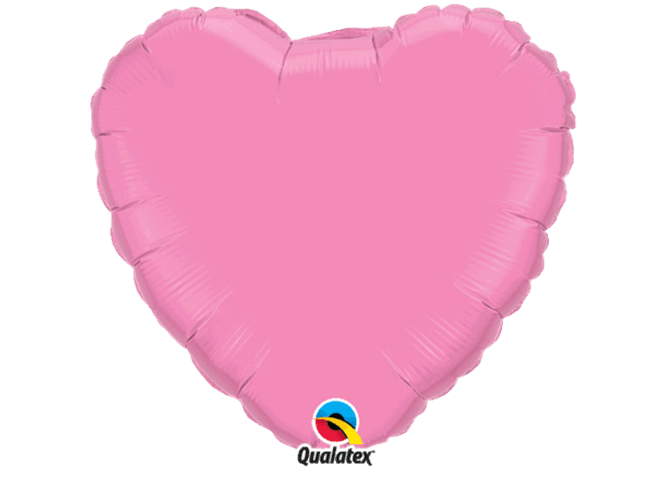 Hovedbilde Folie Hjerte ballong rosa