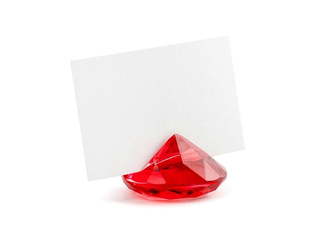 Hovedbilde Bordkortholder Diamant Rød 10-pk