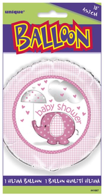 Hovedbilde Folieballong Baby Shower rosa 46cm