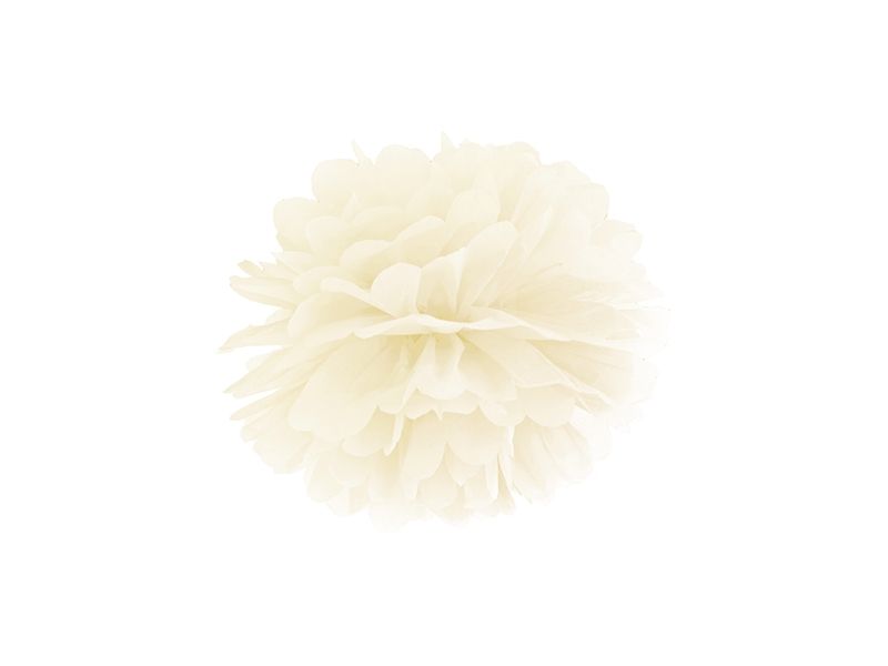 Pom Poms Kremhvit 25cm