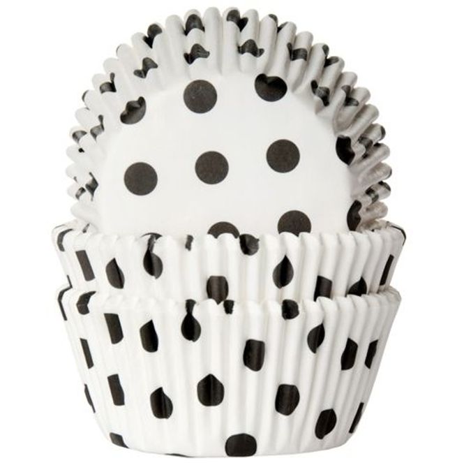 Hovedbilde Cupcakeformer Polkadot Sort-Hvit
