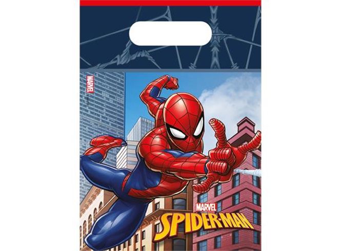 Hovedbilde Spider-Man Crime Fighter 6 Plastikk Godteposer