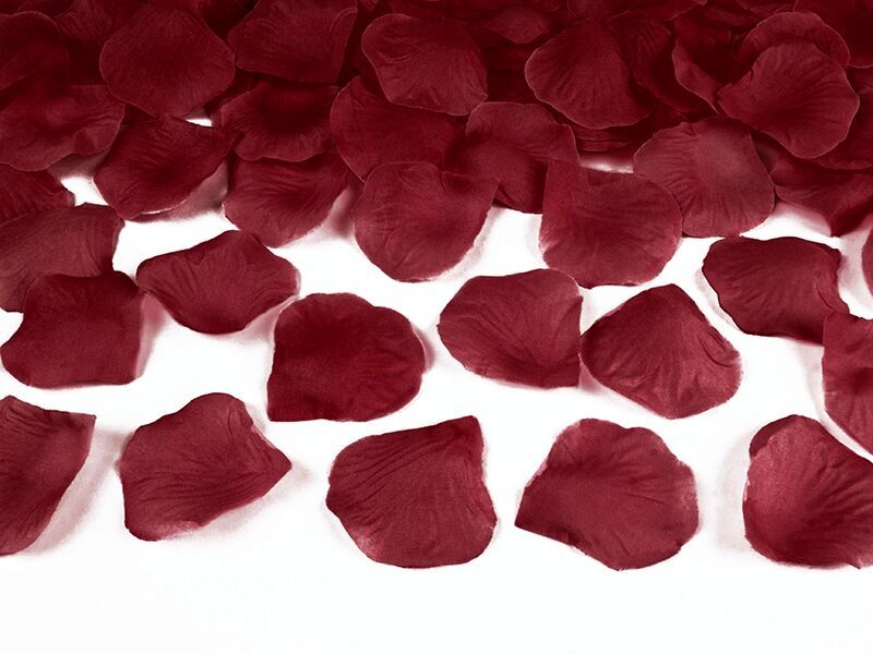 Roseblader Dyp Rød/Burgunder 100-pk