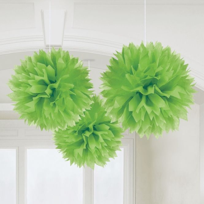 Hovedbilde Pom Poms Limegrønn 3-pk