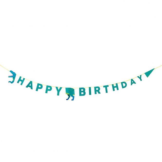 Hovedbilde Party Dinosaur Happy Birthday Banner