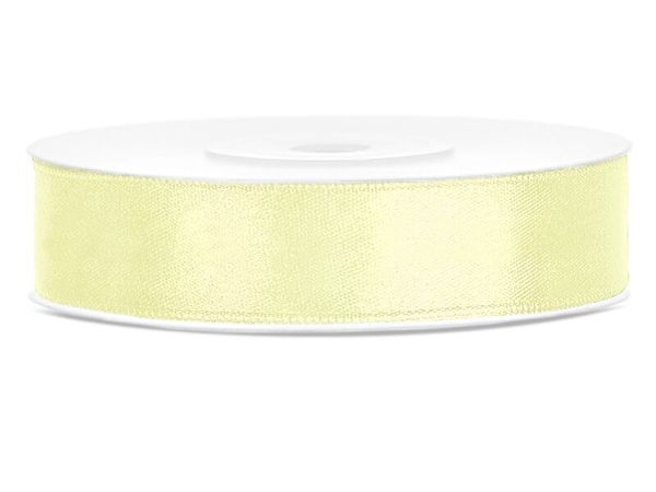 Hovedbilde Satengbånd Lys Gul 1,2cm 25m