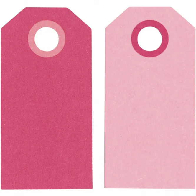 Hovedbilde Bordkort Tags Rosa/Pink 20-pk