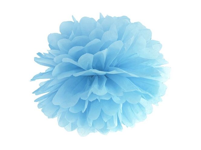 Hovedbilde Pom Poms Lyseblå 35cm