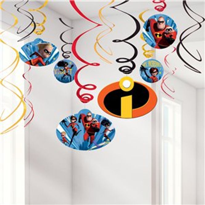 Hovedbilde Incredibles 2 Hengende Swirls 12pk