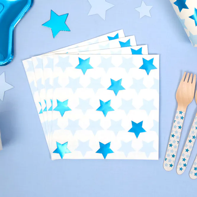 Hovedbilde Little Star Blue Servietter 16-pk