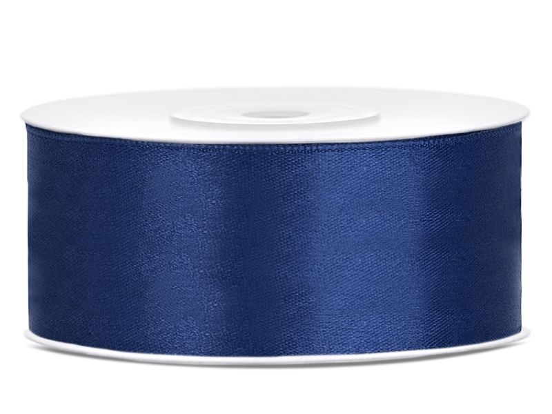 Satengbånd Marineblå 2,5cm 25m