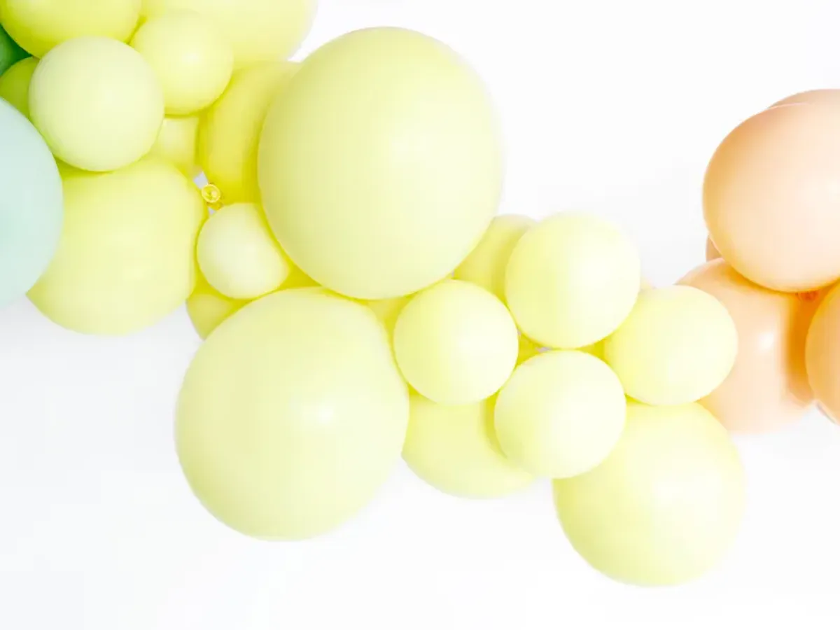 Ballonger E pastel lys Gul 10-pk 30cm