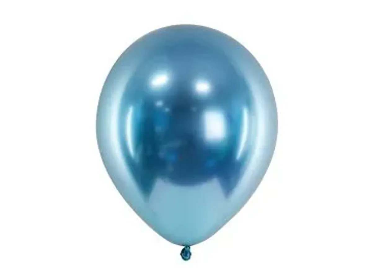 Ballonger Blank flaske blå 10-pk 30cm