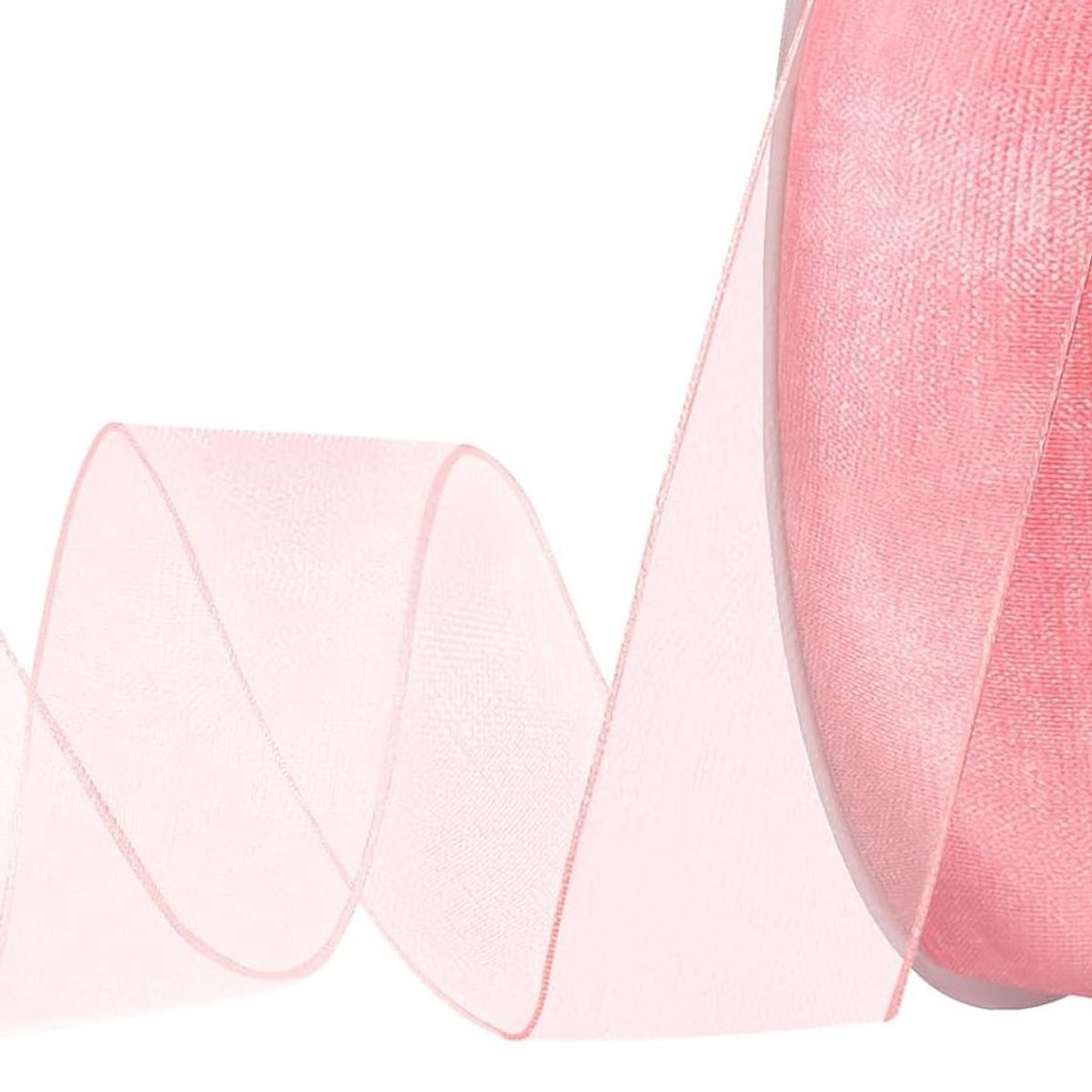 Bånd Organsa blush rosa 12mm x 25m
