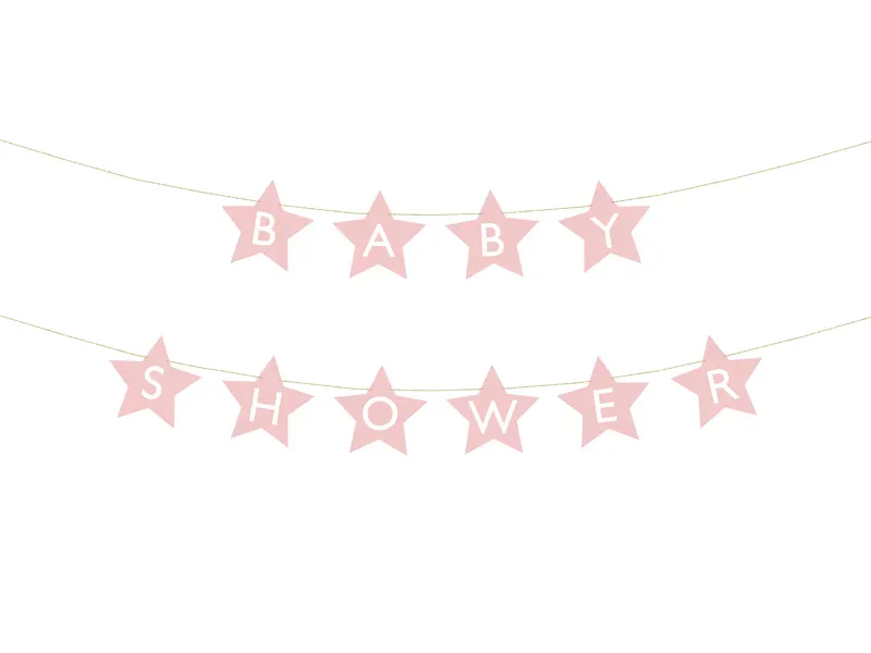 Babyshower banner Rosa 