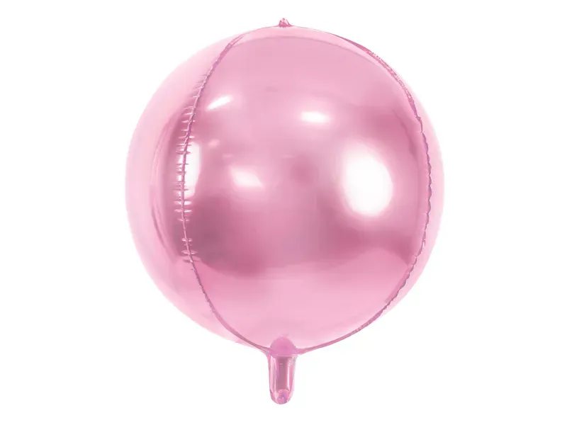 Folieballong Ball Lys Rosa 40cm