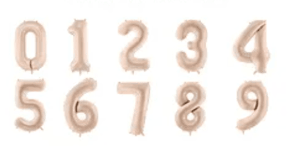 Hovedbilde Folieballong tall beige 72cm