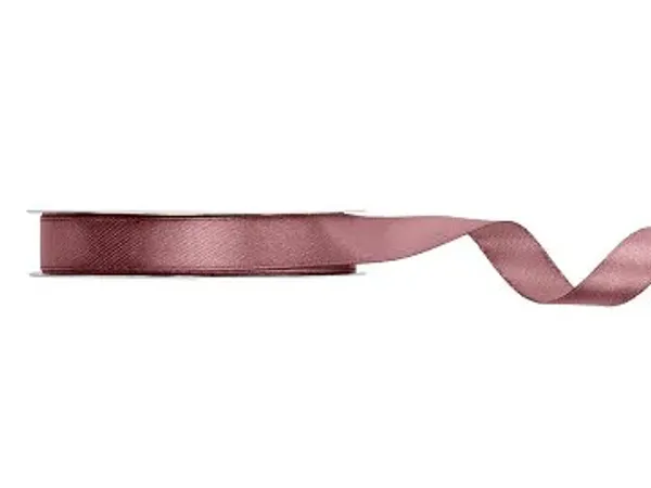 Hovedbilde Satengbånd Mørk Dusty rose 12mm x 25m