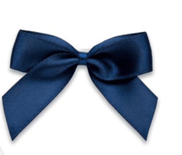 Hovedbilde Satengsløyfe selvklebende navy blue 12 pk