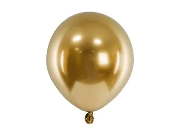 Hovedbilde Ballonger E Blank flaske gull 12cm 10-pk