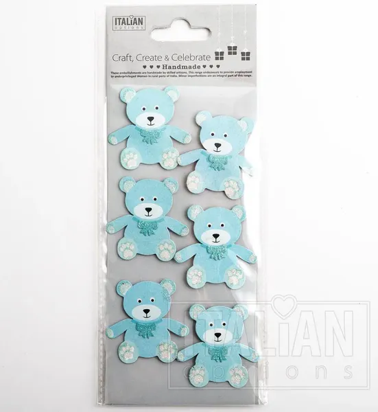 Hovedbilde Baby boyl sticker 6pk blå