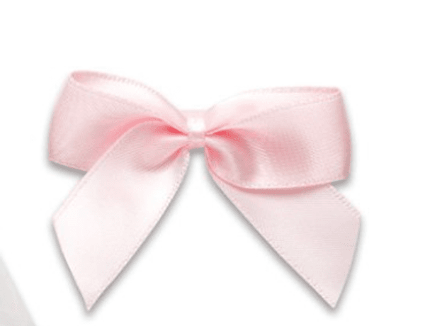 Hovedbilde Satengsløyfe selvklebende lyserosa 12 pk